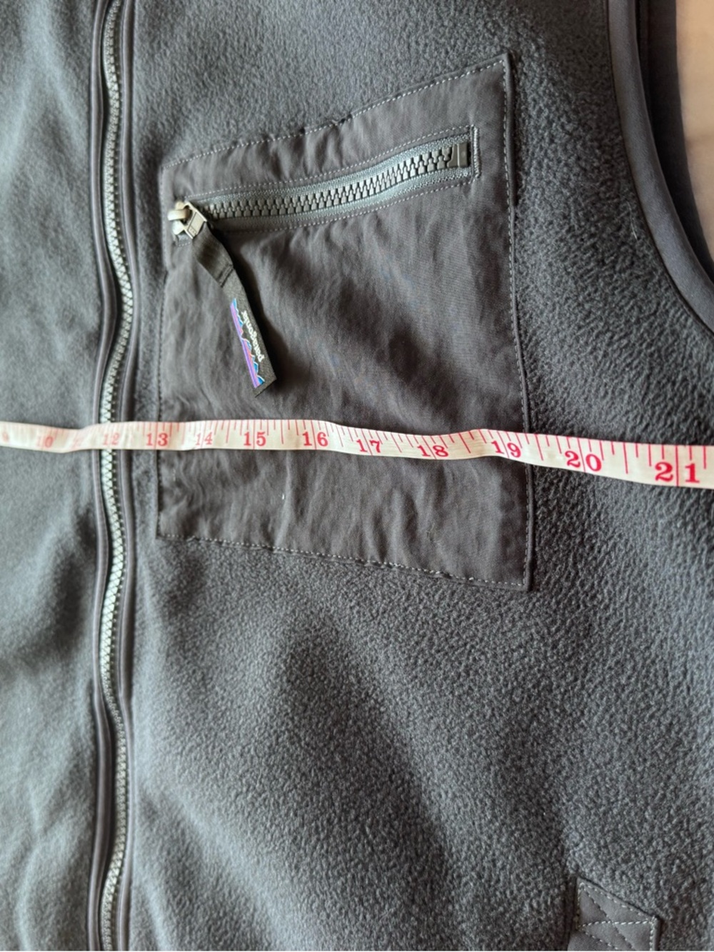 Patagonia Smolder Blue Fleece Vest - Picture 6 of 7